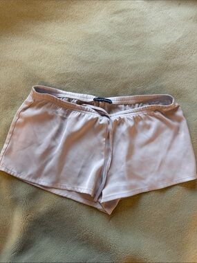 Brandy Melville Light Gray Satin Shorts One Size